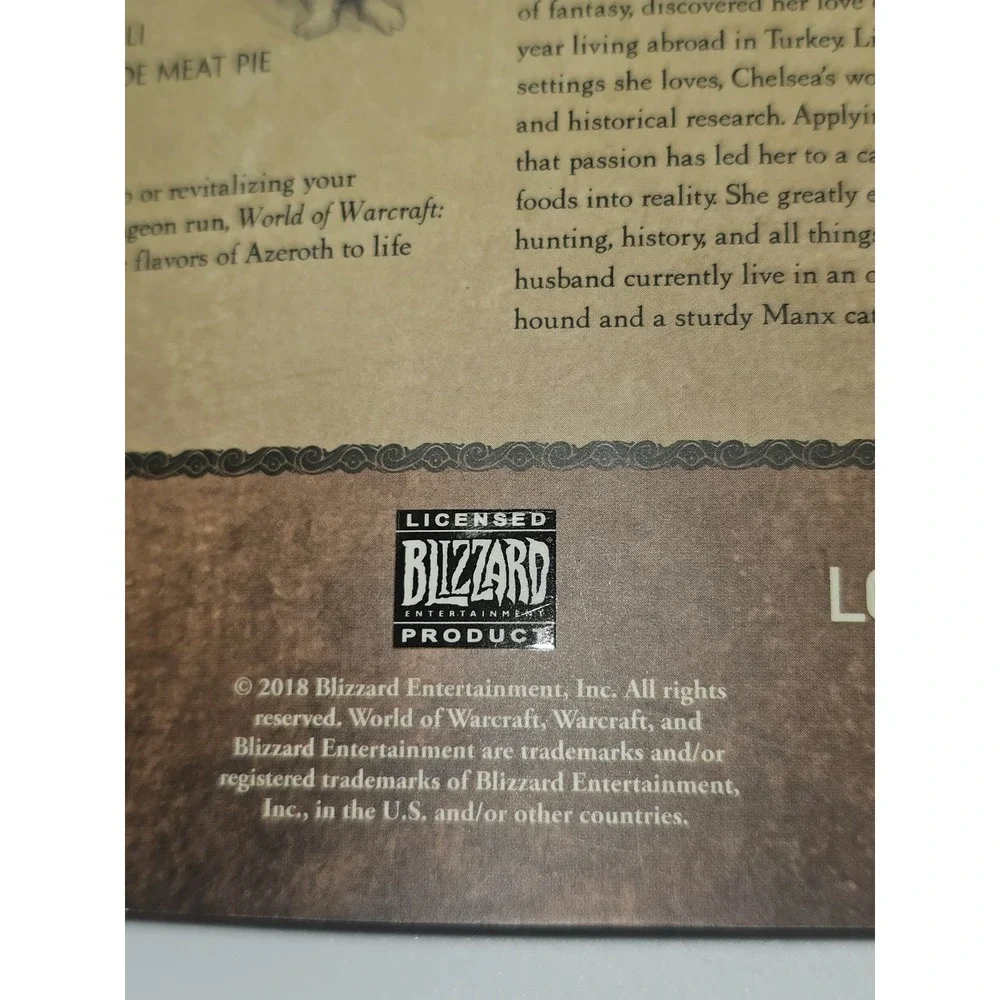 World‎ Of Warcraft The Official Cookbook Lootcrate Edition 2018